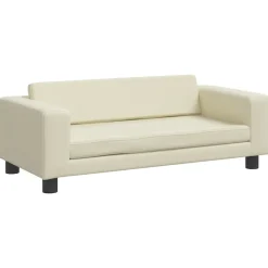 MAISON EXCLUSIVE - Lit pour chien avec extension crème 100x50x30 cm similicuir
