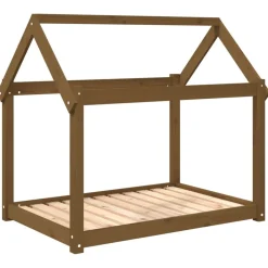 MAISON EXCLUSIVE - Lit pour chien marron miel 101x70x90 cm bois de pin solide