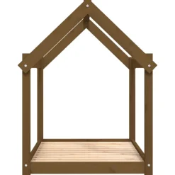 MAISON EXCLUSIVE - Lit pour chien marron miel 101x70x90 cm bois de pin solide