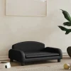 MAISON EXCLUSIVE - Lit pour chien noir 70x45x30 cm similicuir