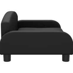 MAISON EXCLUSIVE - Lit pour chien noir 70x45x30 cm similicuir