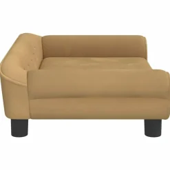 MAISON EXCLUSIVE - Lit pour chien marron 70x48x22 cm velours