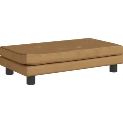 MAISON EXCLUSIVE - Lit pour chien avec extension marron 100x50x30 cm velours