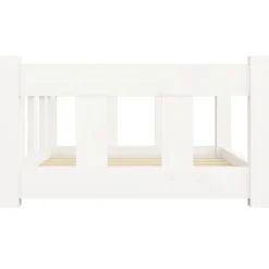 MAISON EXCLUSIVE - Lit pour chien blanc 65,5x50,5x28 cm bois de pin solide