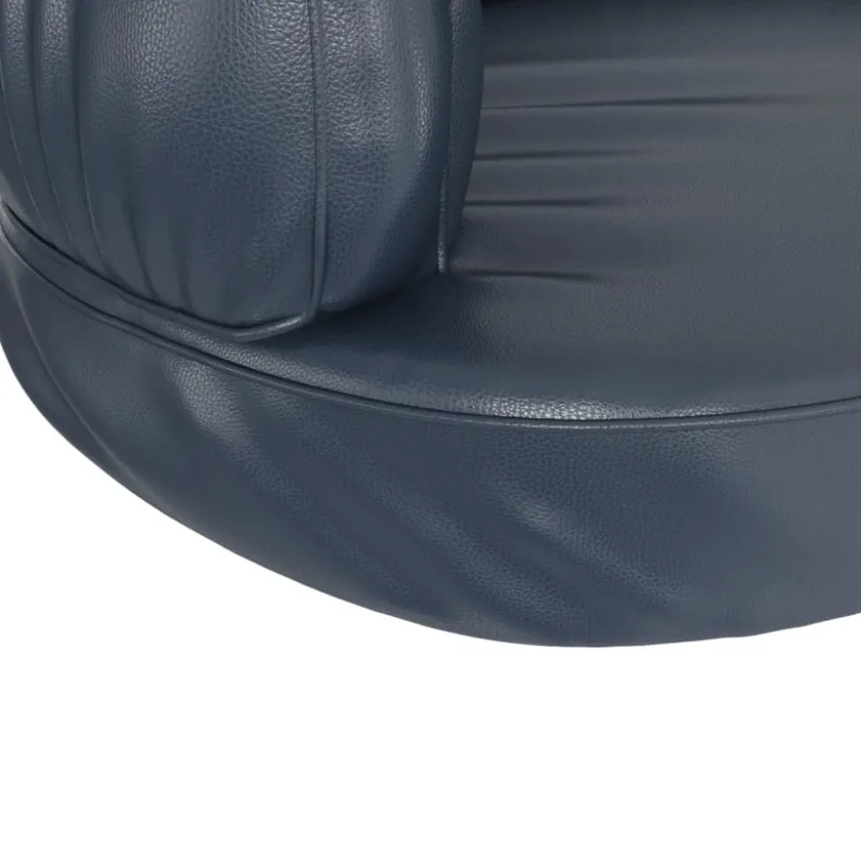 MAISON EXCLUSIVE - Lit pour chien ergonomique mousse bleu foncé 75x53cm similicuir