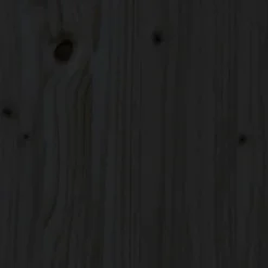 MAISON EXCLUSIVE - Lit pour chien noir 71x55x70 cm bois de pin solide