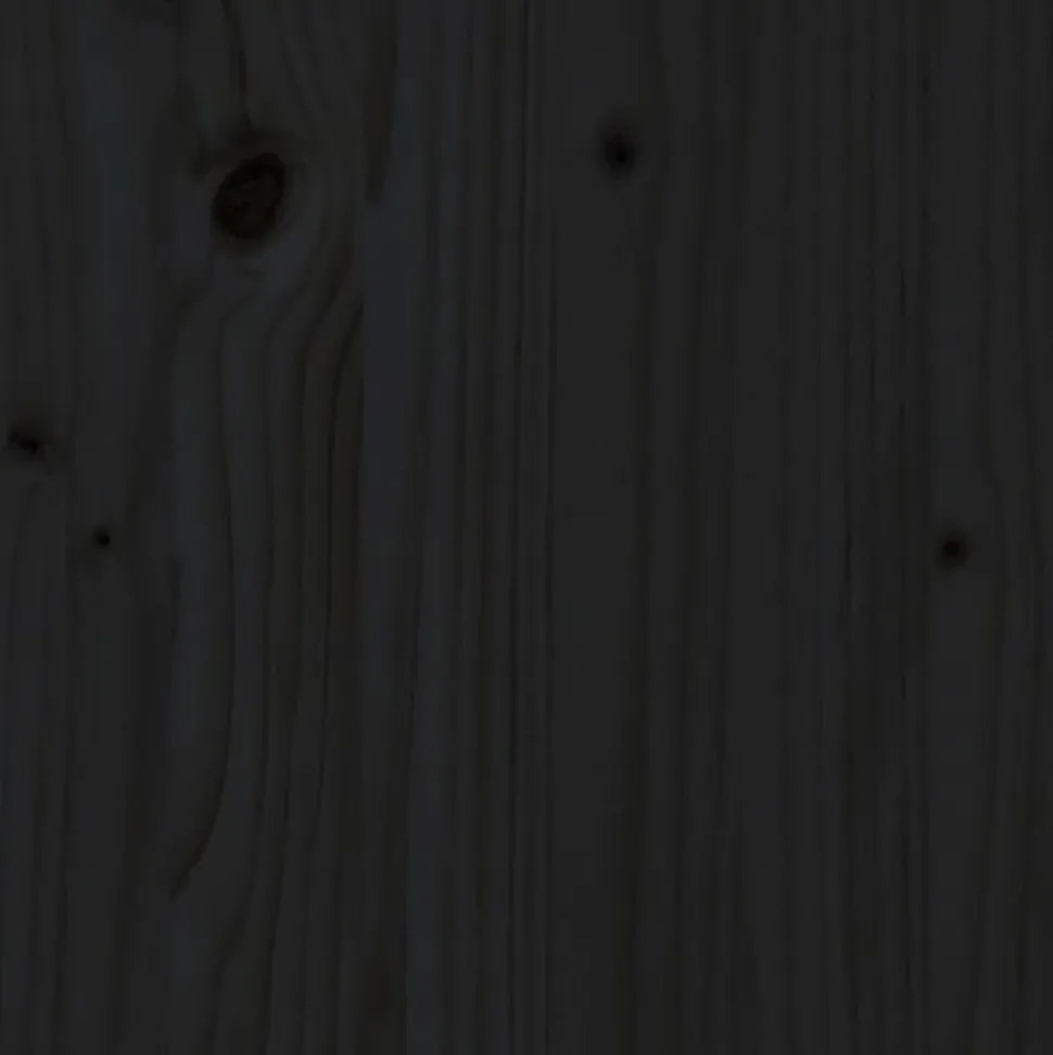 MAISON EXCLUSIVE - Lit pour chien noir 71x55x70 cm bois de pin solide