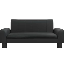 MAISON EXCLUSIVE - Lit pour chien noir 70x45x30 cm similicuir