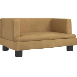 MAISON EXCLUSIVE - Lit pour chien marron 60x40x30 cm velours