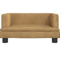 MAISON EXCLUSIVE - Lit pour chien marron 60x40x30 cm velours