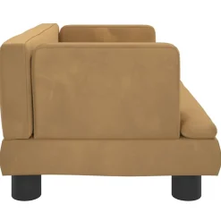 MAISON EXCLUSIVE - Lit pour chien marron 60x40x30 cm velours