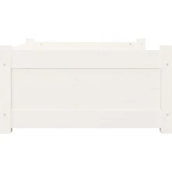 MAISON EXCLUSIVE - Lit pour chien blanc 75,5x55,5x28 cm bois de pin solide