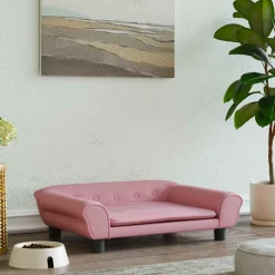 MAISON EXCLUSIVE - Lit pour chien rose 70x48x22 cm velours