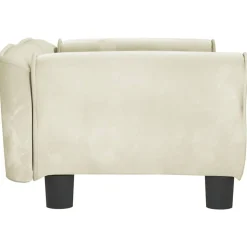 MAISON EXCLUSIVE - Lit pour chien crème 70x45x30 cm velours