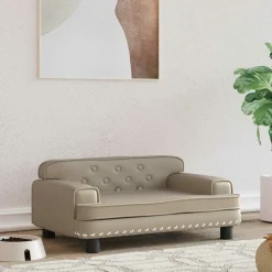 MAISON EXCLUSIVE - Lit pour chien cappuccino 70x45x30 cm similicuir