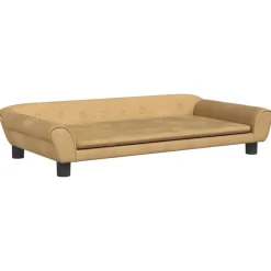 MAISON EXCLUSIVE - Lit pour chien marron 100x50x21 cm velours