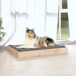 MAISON EXCLUSIVE - Lit pour chien 91,5x64x9 cm bois de pin solide