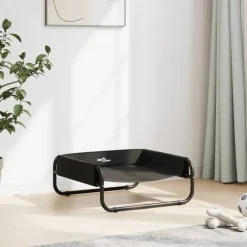 MAISON EXCLUSIVE - Lit surélevé pour chien anthracite tissu oxford et acier