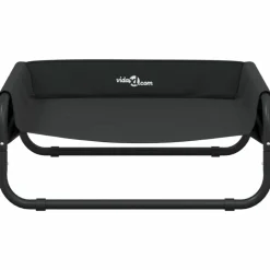 MAISON EXCLUSIVE - Lit surélevé pour chien anthracite tissu oxford et acier