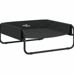 MAISON EXCLUSIVE - Lit surélevé pour chien anthracite tissu oxford et acier