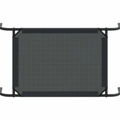 MAISON EXCLUSIVE - Lit surélevé pour chien noir s textilène