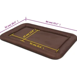 MAISON EXCLUSIVE - Matelas pour chiens taille xl marron
