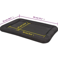 MAISON EXCLUSIVE - Matelas pour chiens taille xl noir