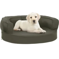 MAISON EXCLUSIVE - Matelas de lit ergonomique pour chien 60x42 cm aspect de lin