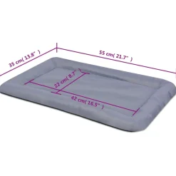 MAISON EXCLUSIVE - Matelas pour chiens taille m gris