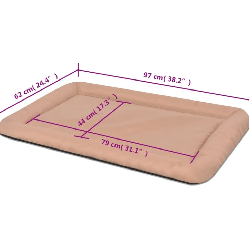MAISON EXCLUSIVE - Matelas pour chiens taille xxl beige