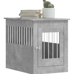 MAISON EXCLUSIVE - Meuble de cage pour chiens gris béton 55x80x68 cm