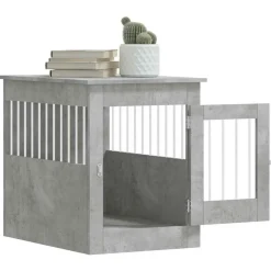 MAISON EXCLUSIVE - Meuble de cage pour chiens gris béton 55x80x68 cm