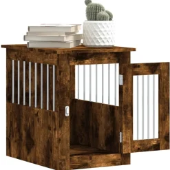 MAISON EXCLUSIVE - Meuble de cage pour chiens chêne fumé 45x62x59 cm