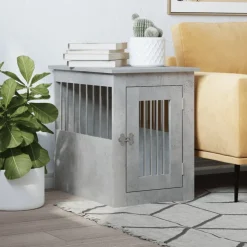 MAISON EXCLUSIVE - Meuble de cage pour chiens gris béton 45x62x59 cm