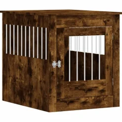 MAISON EXCLUSIVE - Meuble de cage pour chiens chêne fumé 64,5x80x71 cm