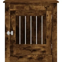 MAISON EXCLUSIVE - Meuble de cage pour chiens chêne fumé 64,5x80x71 cm