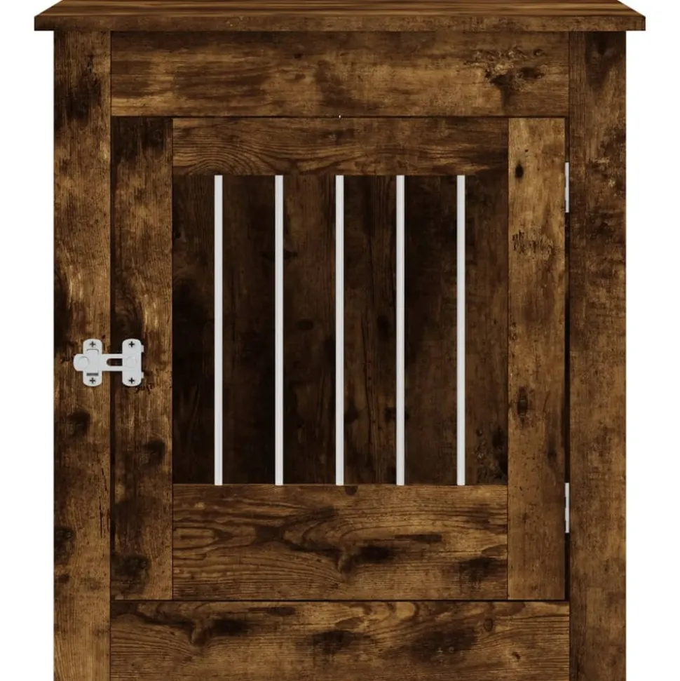 MAISON EXCLUSIVE - Meuble de cage pour chiens chêne fumé 64,5x80x71 cm