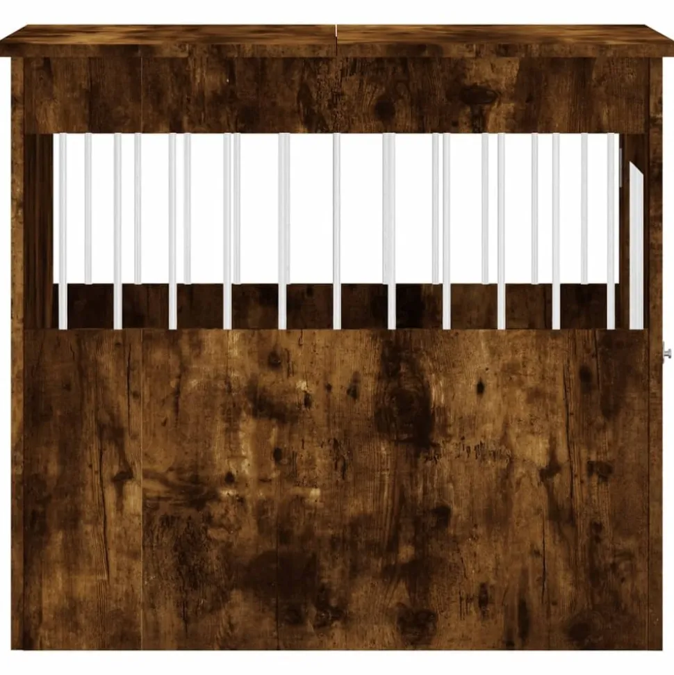 MAISON EXCLUSIVE - Meuble de cage pour chiens chêne fumé 64,5x80x71 cm