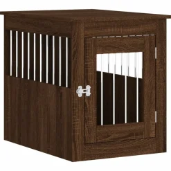 MAISON EXCLUSIVE - Meuble de cage pour chiens chêne marron 55x75x65 cm