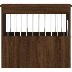 MAISON EXCLUSIVE - Meuble de cage pour chiens chêne marron 55x75x65 cm