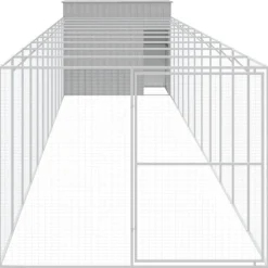 MAISON EXCLUSIVE - Niche pour chien avec cour gris clair 214x1273x181 cm