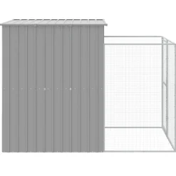 MAISON EXCLUSIVE - Niche pour chien avec cour gris clair 165x251x181 cm