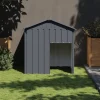 MAISON EXCLUSIVE - Niche pour chien avec toit anthracite acier galvanisé