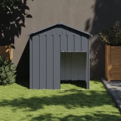 MAISON EXCLUSIVE - Niche pour chien avec toit anthracite acier galvanisé