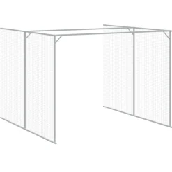 MAISON EXCLUSIVE - Niche pour chien avec cour anthracite 214x865x181 cm