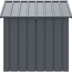 MAISON EXCLUSIVE - Niche pour chien avec toit noir 117x103x102 cm acier galvanisé