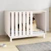 MAISON EXCLUSIVE - Niche pour chien blanc 100x70x72 cm bois de pin massif