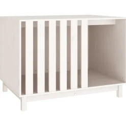 MAISON EXCLUSIVE - Niche pour chien blanc 100x70x72 cm bois de pin massif