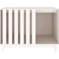 MAISON EXCLUSIVE - Niche pour chien blanc 100x70x72 cm bois de pin massif
