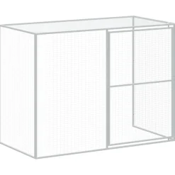 MAISON EXCLUSIVE - Niche pour chien avec cour anthracite 214x1069x181 cm